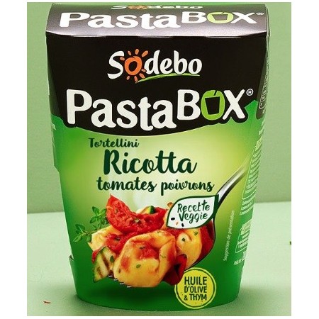 Pasta box Tortellini Ricotta tomate poivre